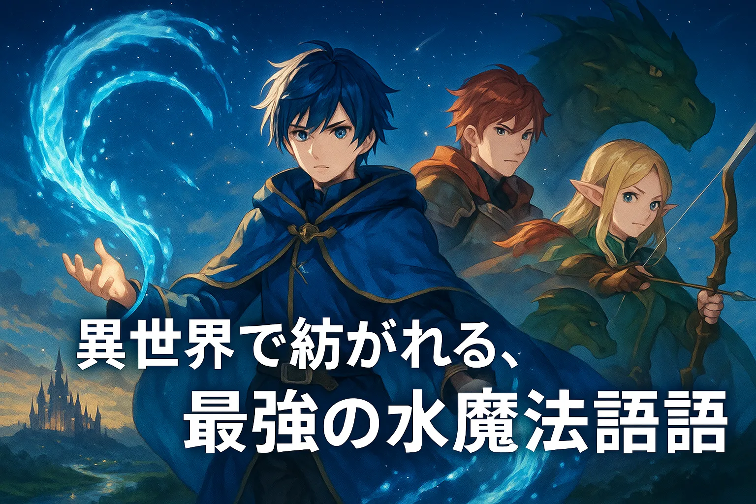 「水属性の魔法使い」の挿絵は誰？3人の担当者と漫画版との違いもこれ一本で解決！アイキャッチ