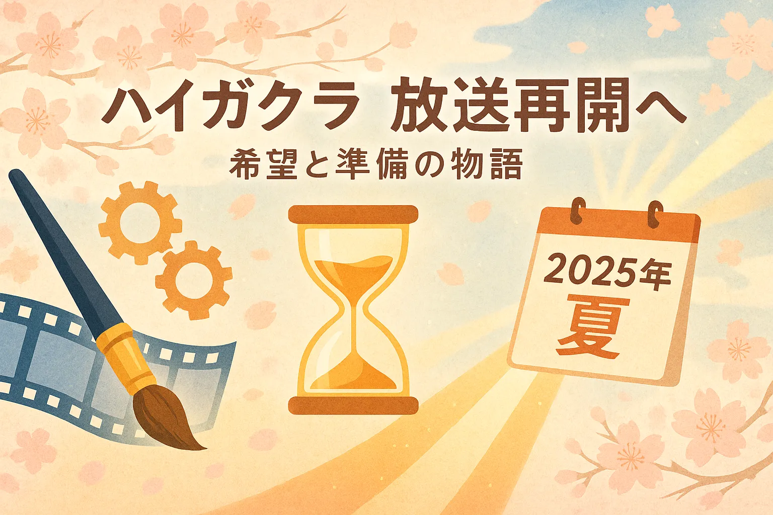 ハイガクラのアニメはいつから？2025年7月放送再開！延期理由と8話情報もアイキャッチ