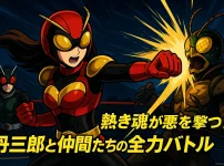 『東島丹三郎は仮面ライダーになりたい』のタックルの正体は？最新話とアニメ化まで5分でわかるアイキャッチ