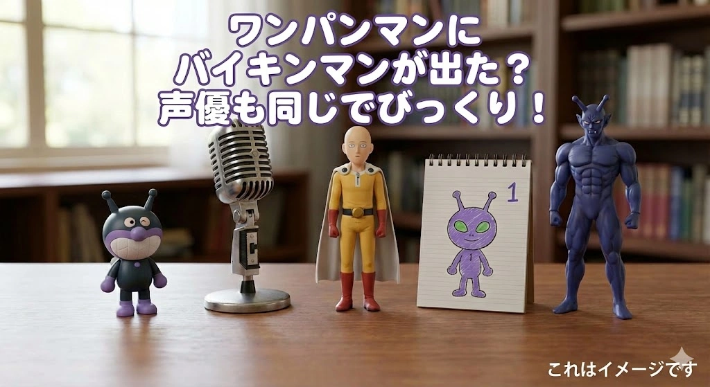 ワンパンマンとバイキンマンの声が同じ？第1話の怪人が似ている3つの秘密アイキャッチ