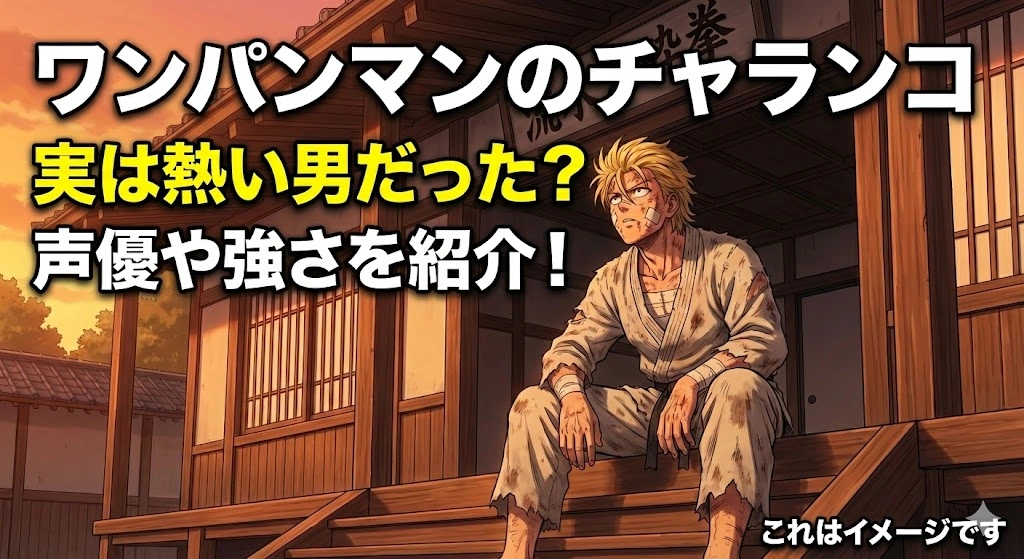 ワンパンマンのチャランコはただの雑魚？サイタマも認めた意外な強さと声優の正体アイキャッチ