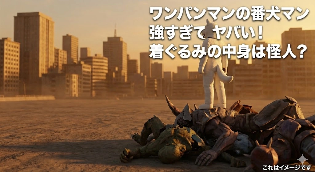 ワンパンマンの番犬マンが強すぎ！中身は怪人？サイタマに似てる正体と3つの謎アイキャッチ