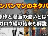 ワンパンマンのネタバレ最新情報！原作と漫画の違いは？ガロウ編の結末とその後を全解説アイキャッチ