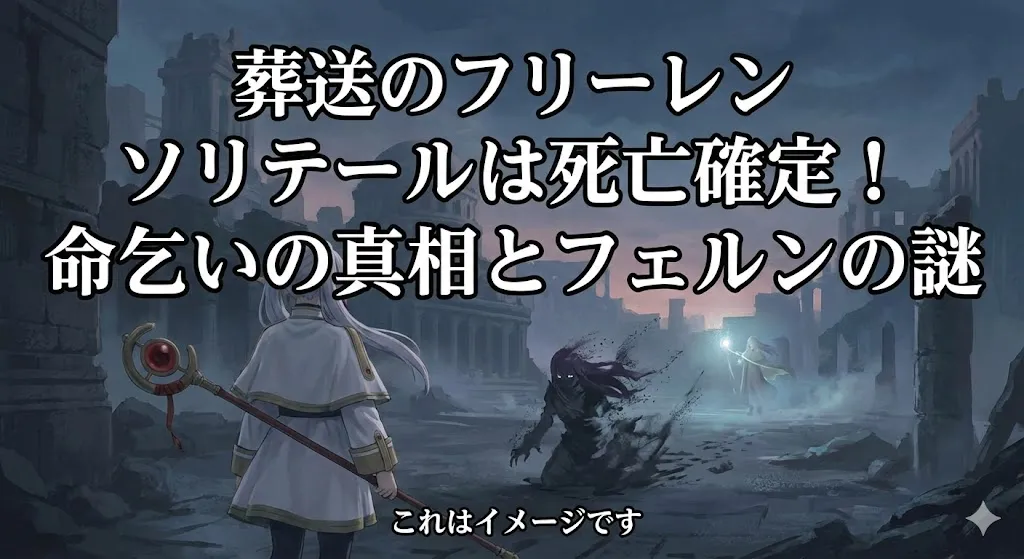 「葬送のフリーレン」ソリテールは死亡した？命乞いの嘘と11巻の最期を解説アイキャッチ