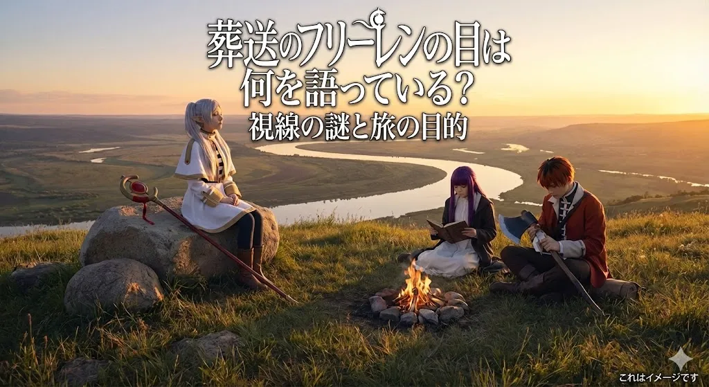 葬送のフリーレンの目は誰を見ている？視線の秘密と旅の目的や人気グッズ5選アイキャッチ