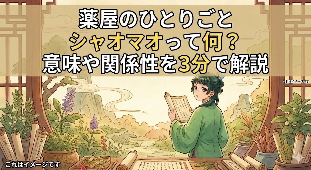 薬屋のひとりごとのシャオマオとは？意味や高順が呼ぶ理由、年齢の謎も解説アイキャッチ