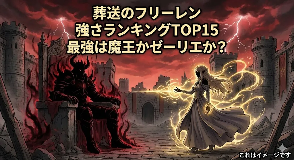 葬送のフリーレン強さランキングTOP15！ゼーリエと魔王はどっちが強い？最新の順位を発表アイキャッチ