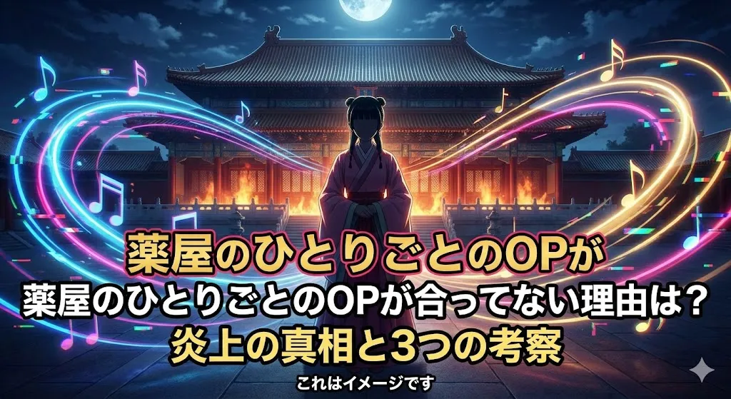 薬屋のひとりごとのOPが合ってない？炎上と言われる3つの理由と歌詞の秘密アイキャッチ