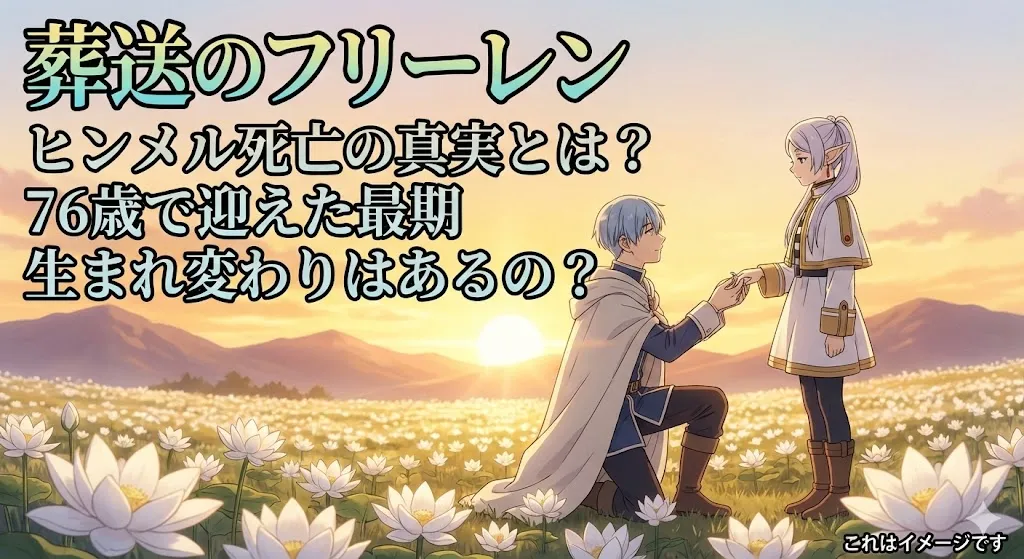 葬送のフリーレンでヒンメルが死亡したのは何歳？何話の最期と生まれ変わりの可能性アイキャッチ
