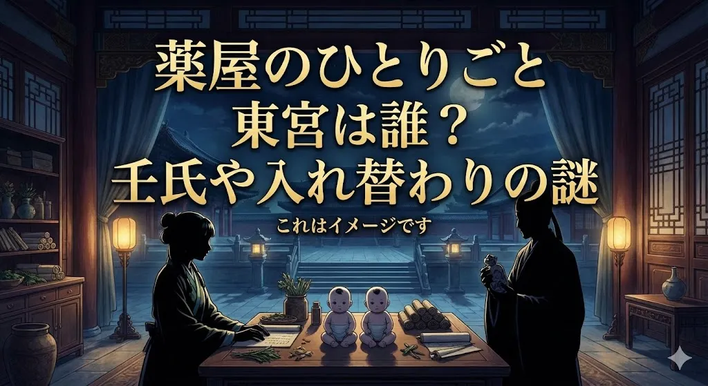 薬屋のひとりごとの東宮は誰？壬氏との関係や死亡した皇子の謎を3分で整理！アイキャッチ