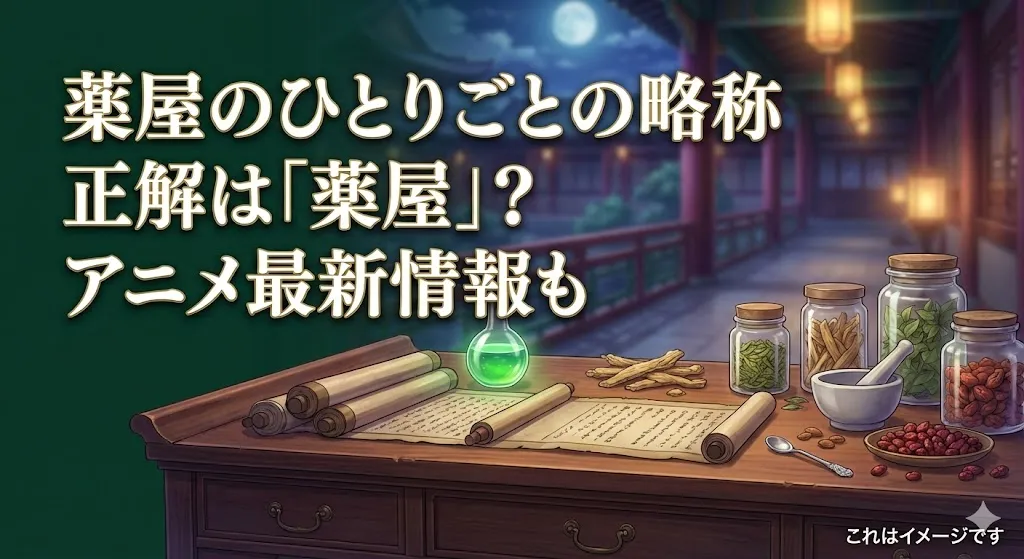 『薬屋のひとりごと』の略称はどれ？ファンの9割が使う呼び方とアニメ放送日・3期の噂アイキャッチ