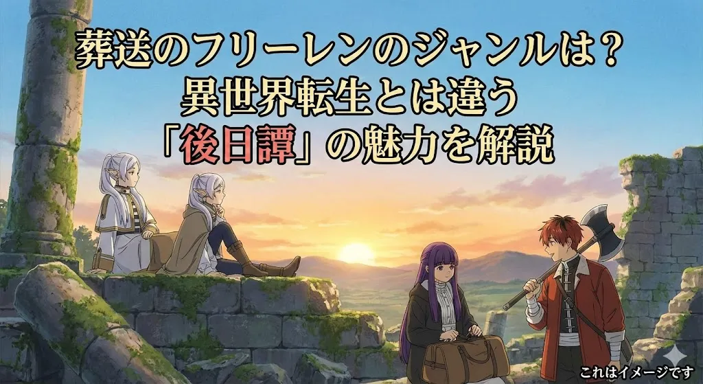 葬送のフリーレンのジャンルは異世界じゃない？エモい理由とアニメ2期の放送日を解説アイキャッチ