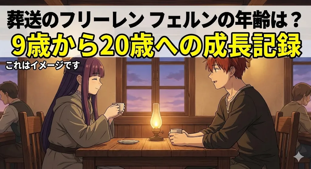 葬送のフリーレンのフェルンは年齢いくつ？9歳から20歳までの成長とシュタルクとの差アイキャッチ