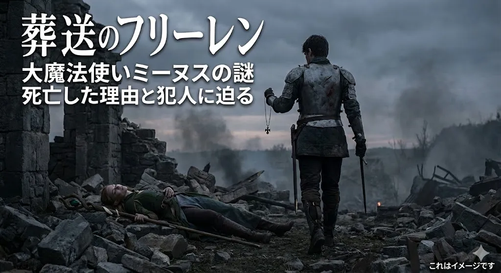 葬送のフリーレンのミーヌスは誰に殺された？死亡した理由と犯人を3分で解説アイキャッチ