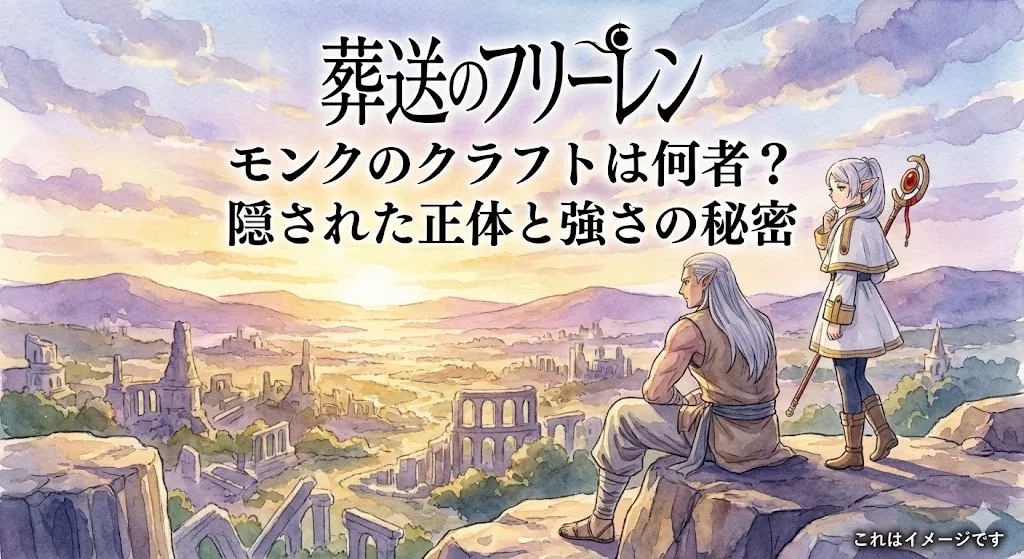 葬送のフリーレンのモンク「クラフト」の正体は？忘れられた英雄の強さと声優の秘密アイキャッチ