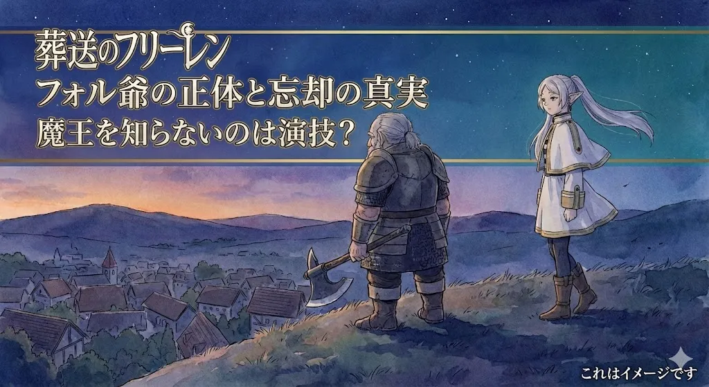 葬送のフリーレンのフォル爺は本当にボケてる？魔王を忘れた理由と400歳の正体を考察アイキャッチ