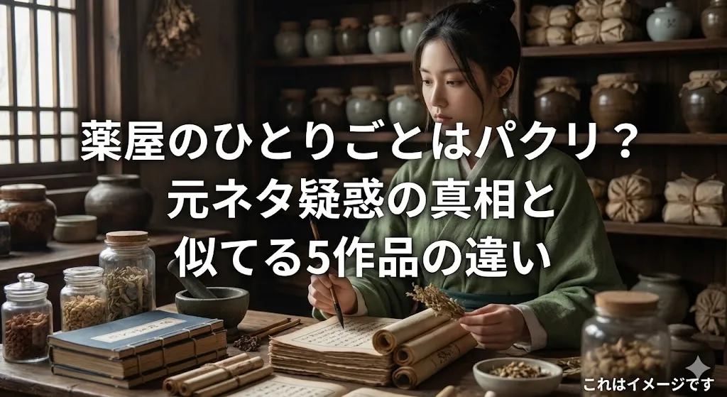 薬屋のひとりごとはパクリなの？元ネタ疑惑の真相と似てる5作品を比較検証アイキャッチ