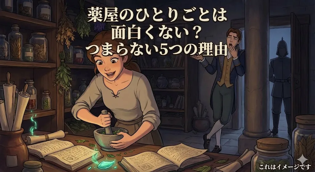 薬屋のひとりごとは面白くない？つまらない・痛いと言われる5つの理由と逆にハマる人の特徴アイキャッチ