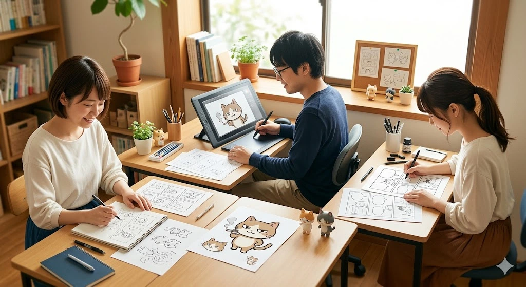 『ヤニねこ』の作者「にゃんにゃんファクトリー」のメンバー一覧