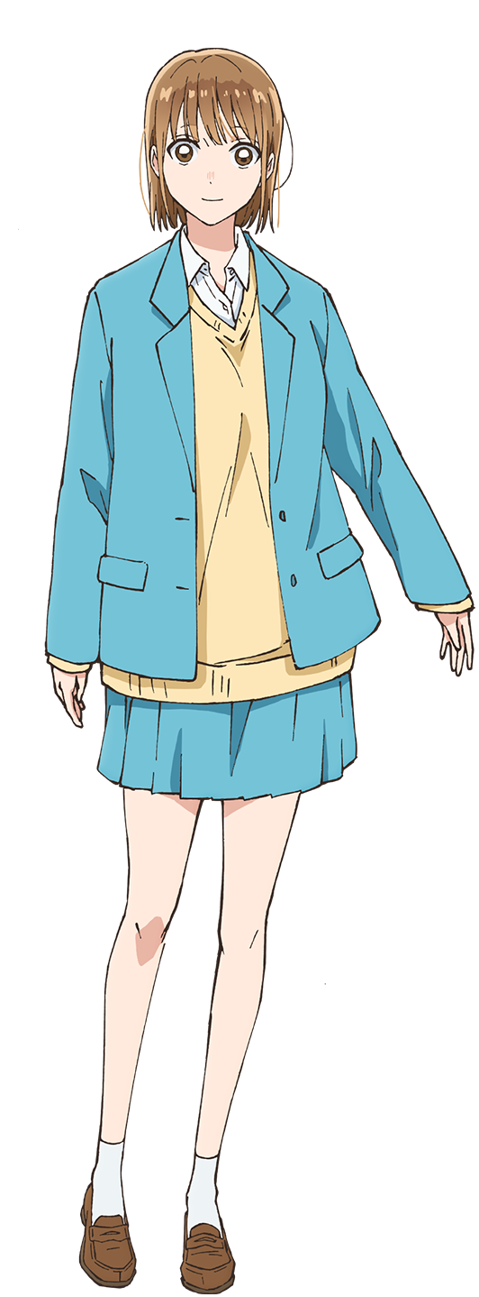 栄明高校女子バスケットボール部エース・鹿野千夏の公式設定イラスト