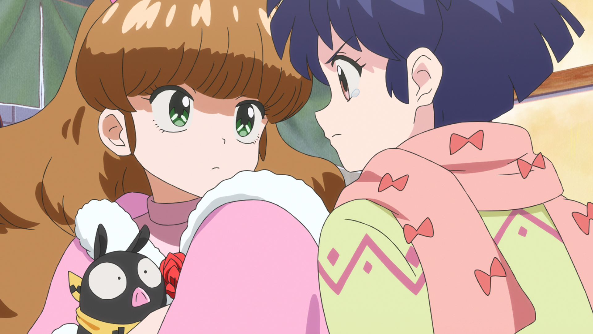 完全新作アニメ『らんま1/2』紫色のツインお団子ヘアが可愛いシャンプーの表情カット